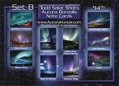 Aurora Borealis Note Cards, Set B