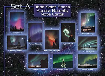 Aurora Borealis Note Cards, Set A