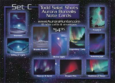 Aurora Borealis Note Cards, Set C